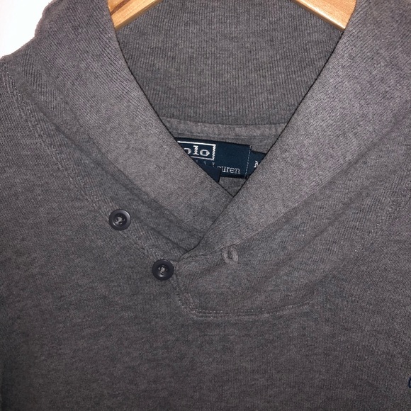 Ralph Lauren Grey Turtleneck Men Polo sweater - Picture 2 of 9